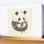 Panda Loves Ice Cream Wall Mural Gallery Image 2