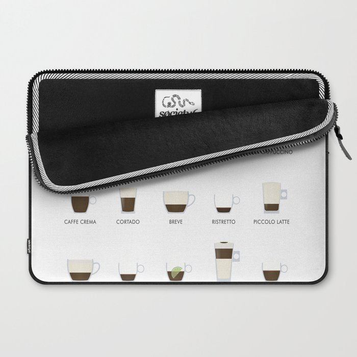 Espresso Coffe Classics Recipes Laptop Sleeve Gallery Image 2