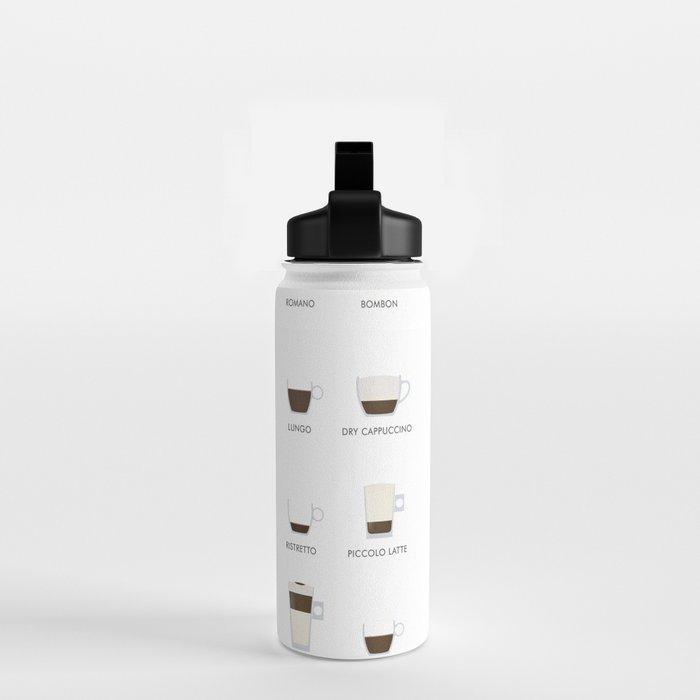 Espresso Coffe Classics Recipes Water Bottle Gallery Image 2