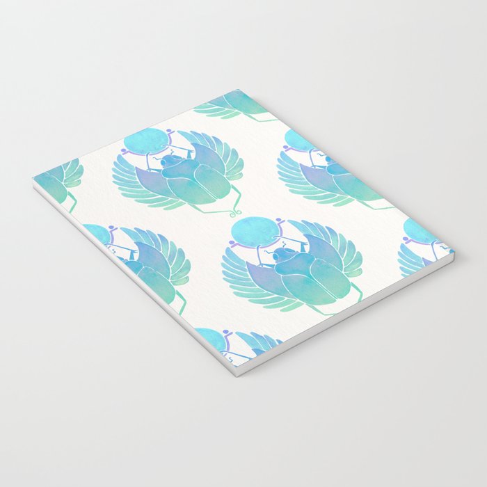 Egyptian Scarab - Turquoise OmbrÃ© Notebook Gallery Image 3