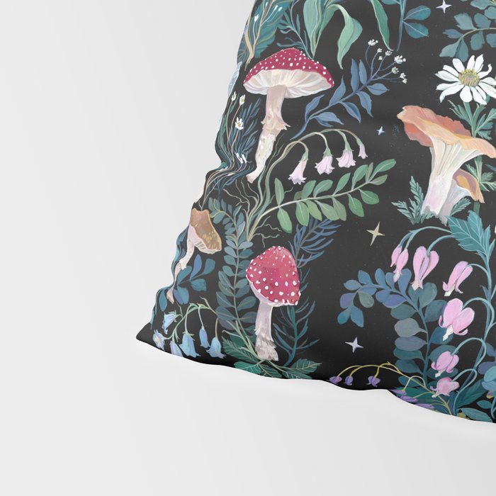 Night Mushrooms Pillow Sham Gallery Image 4