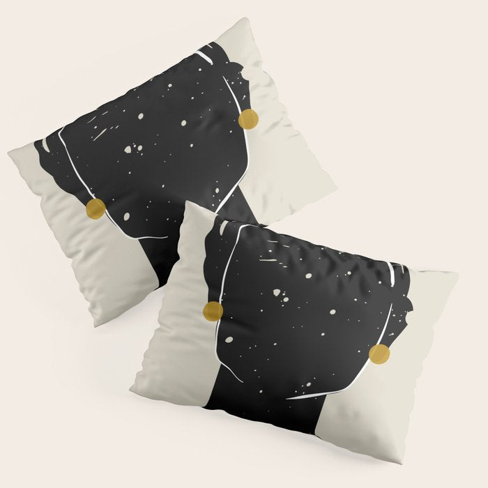 Black Hair No. 5 Pillow Sham Gallery Image 3