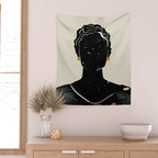 Black Hair No. 5 Wall Tapestry Gallery Image 2