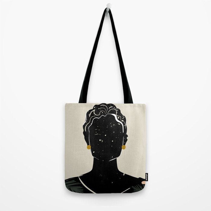 Black Hair No. 5 Tote Bag Gallery Image 2