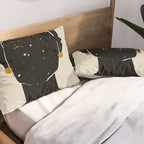 Black Hair No. 5 Pillow Sham Gallery Image 2