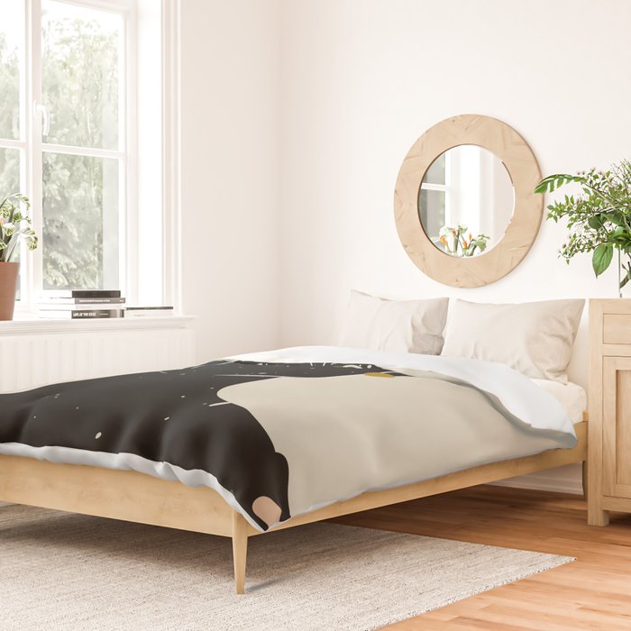 Black Hair No. 5 Duvet Cover Gallery Image 2