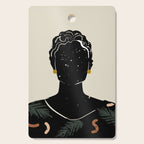 Black Hair No. 5 Cutting Board Gallery Image 1