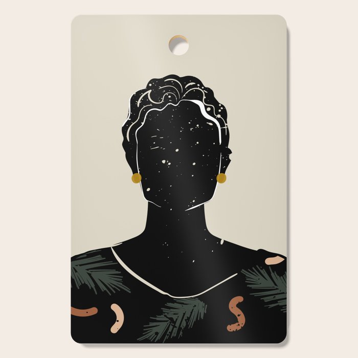 Black Hair No. 5 Cutting Board Gallery Image 1