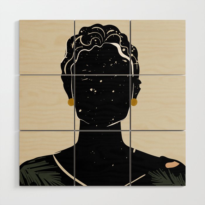 Black Hair No. 5 Wood Wall Art Gallery Image 1