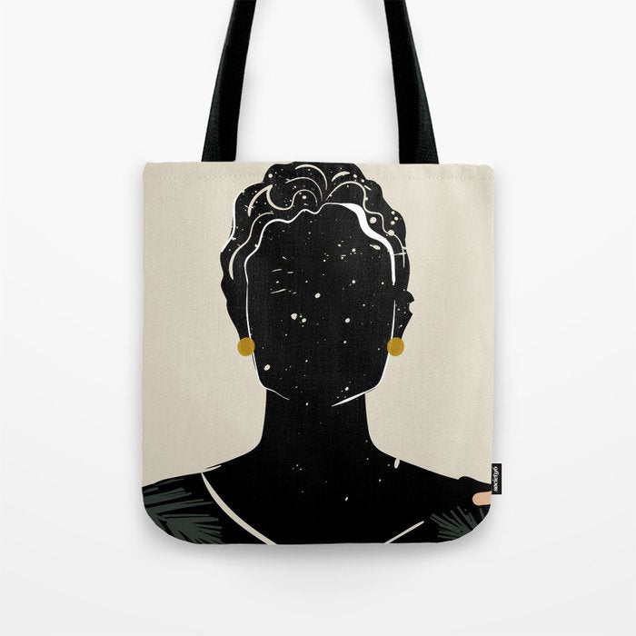 Black Hair No. 5 Tote Bag Gallery Image 1