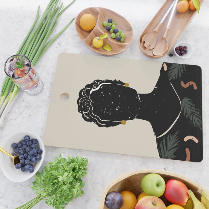 Black Hair No. 5 Cutting Board Gallery Image 2