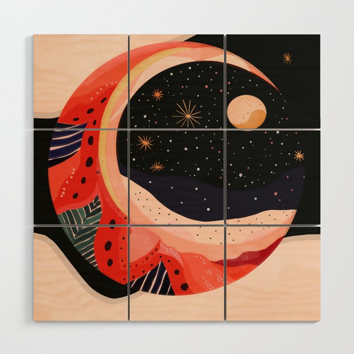 Mystic Moon II Wood Wall Art Gallery Image 1