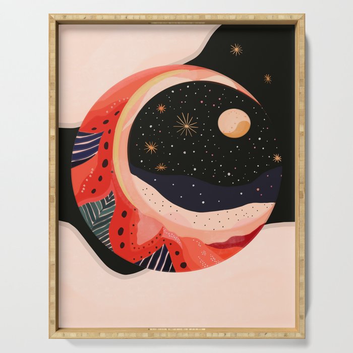 Mystic Moon II Serving Tray Gallery Image 1