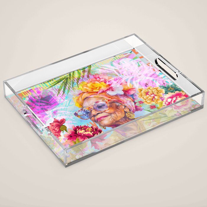 Pura Vida Ageless Fashionista Icon Acrylic Tray Gallery Image 1