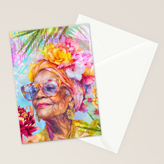 Pura Vida Ageless Fashionista Icon Stationery Card Gallery Image 2