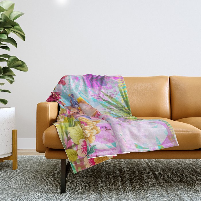 Pura Vida Ageless Fashionista Icon Throw Blanket Gallery Image 1