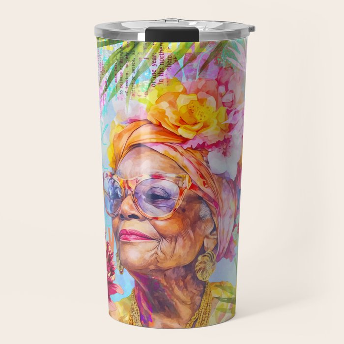 Pura Vida Ageless Fashionista Icon Travel Mug Gallery Image 1