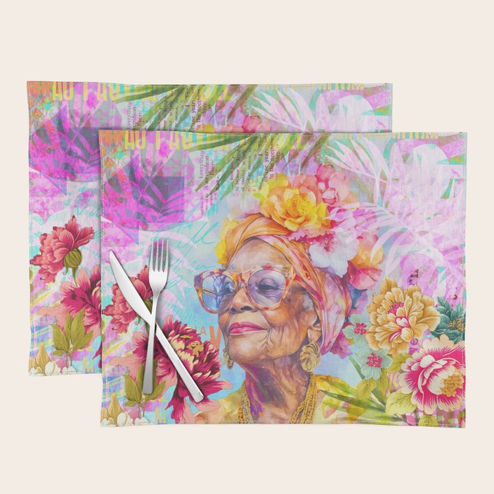 Pura Vida Ageless Fashionista Icon Placemat Gallery Image 1