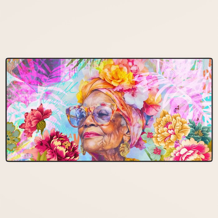 Pura Vida Ageless Fashionista Icon Desk Mat Gallery Image 3