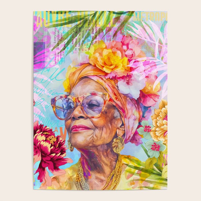 Pura Vida Ageless Fashionista Icon Poster Gallery Image 1