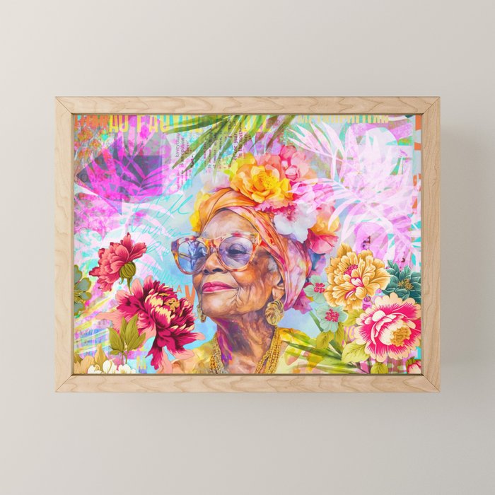 Pura Vida Ageless Fashionista Icon Mini Art Print Gallery Image 1