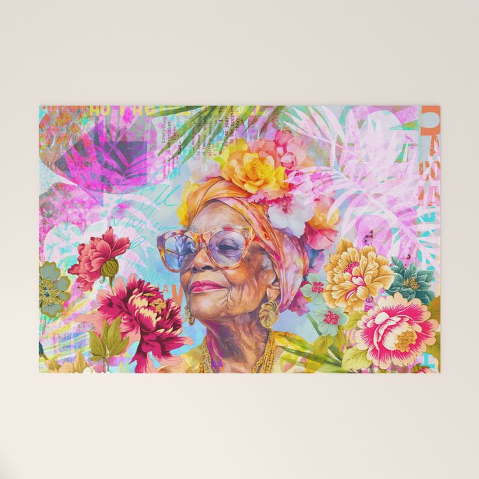 Pura Vida Ageless Fashionista Icon Welcome Mat Gallery Image 1