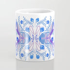 Floral Antlers - Blue Palette Coffee Mug Gallery Image 4