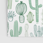 Cactus plant hand drawn doodle pattern Poster Gallery Image 3