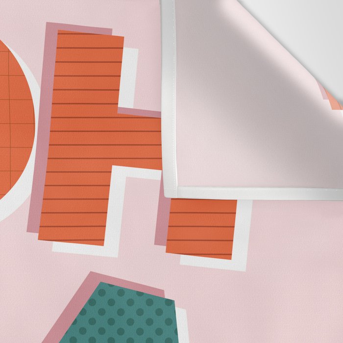 OOH LA LA! colorful french typography Wall Tapestry Gallery Image 3