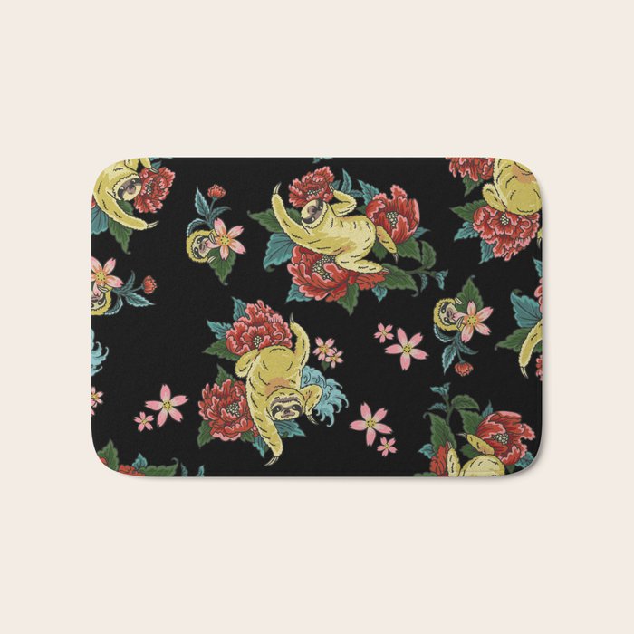 Sloth Tattoo Bath Mat Gallery Image 1