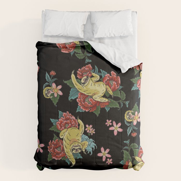 Sloth Tattoo Comforter Gallery Image 1