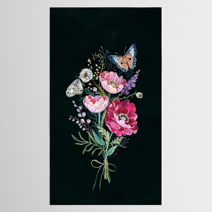 Butterfly Floral Bouquet Tablecloth Gallery Image 2