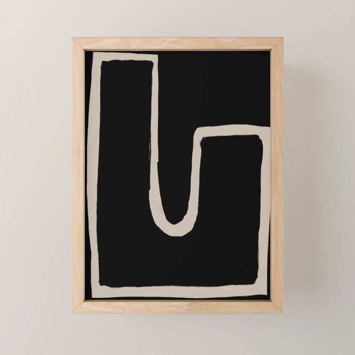Bold L Shape Mini Art Print Gallery Image 1