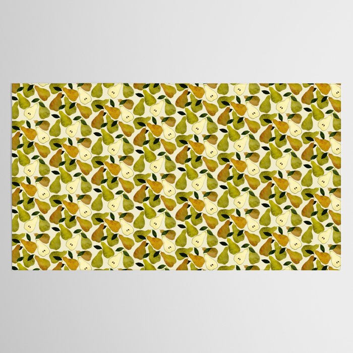 mediterranean pears watercolor Tablecloth Gallery Image 2
