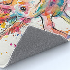 Abstract Axolotl Ink Art - Colour Splatter Watercolour Illustration Rug Gallery Image 4
