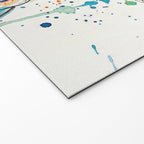 Abstract Axolotl Ink Art - Colour Splatter Watercolour Illustration Welcome Mat Gallery Image 2