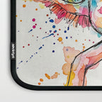 Abstract Axolotl Ink Art - Colour Splatter Watercolour Illustration Laptop Sleeve Gallery Image 3