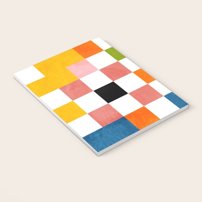 Abstract summer checkerboard Notebook Gallery Image 3