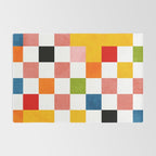 Abstract summer checkerboard Rug Gallery Image 2