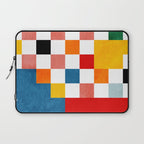 Abstract summer checkerboard Laptop Sleeve Gallery Image 1