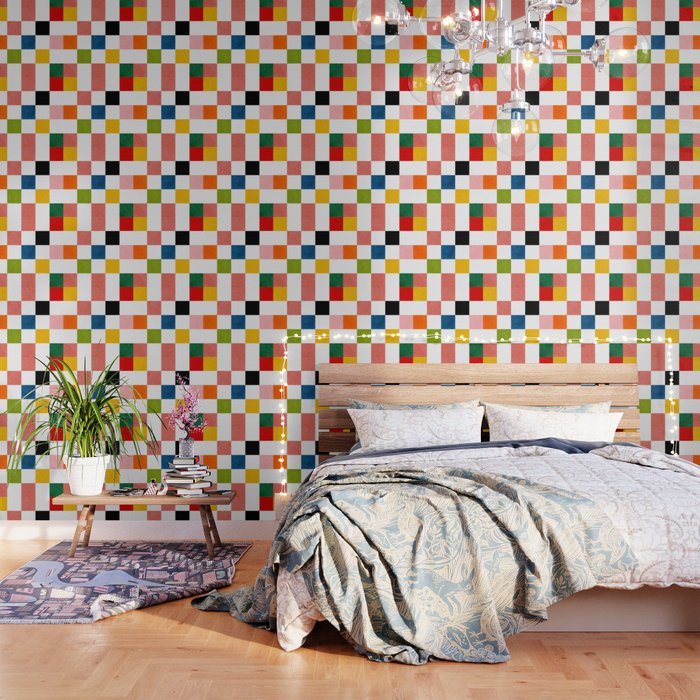 Abstract summer checkerboard Wallpaper Gallery Image 3