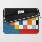 Abstract summer checkerboard Laptop Sleeve Gallery Image 2