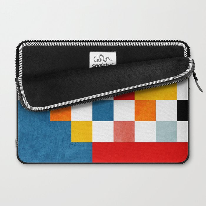 Abstract summer checkerboard Laptop Sleeve Gallery Image 2
