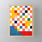 Abstract summer checkerboard Mini Art Print Gallery Image 1