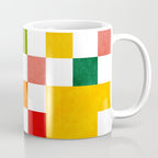 Abstract summer checkerboard Coffee Mug Gallery Image 1