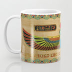 Egyptian Goddess Isis Ornament on papyrus Coffee Mug Gallery Image 3