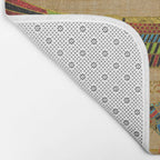 Egyptian Goddess Isis Ornament on papyrus Bath Mat Gallery Image 2