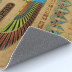 Egyptian Goddess Isis Ornament on papyrus Rug Gallery Image 4