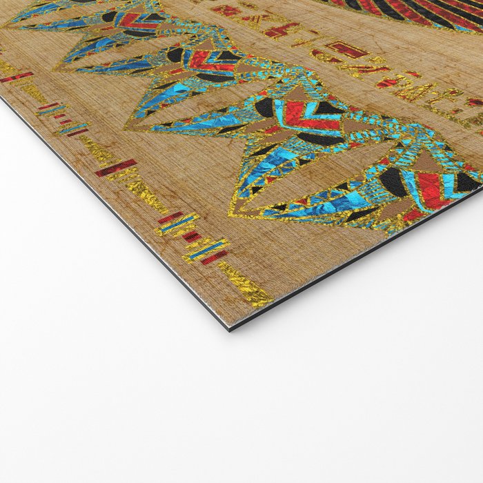 Egyptian Goddess Isis Ornament on papyrus Welcome Mat Gallery Image 2