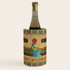 Egyptian Goddess Isis Ornament on papyrus Wine Chiller Gallery Image 1
